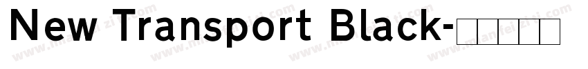 New Transport Black字体转换